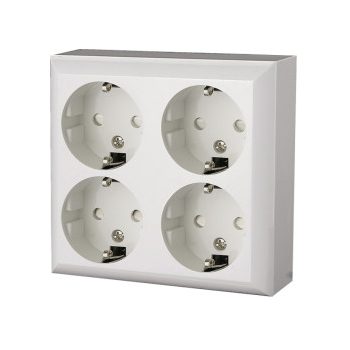 4-es falonkívüli földelt konnektor