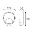 Strühm Led lámpa 10W 4100K 1090Lm IP20 fekete kerek Emma 