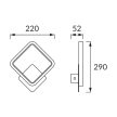 Strühm Led lámpa 12W 4100K 1250Lm IP20 fekete Emma 