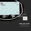 V-TAC Ovális Mennyezeti led lámpa, fekete 12W 800Lm 3000K 