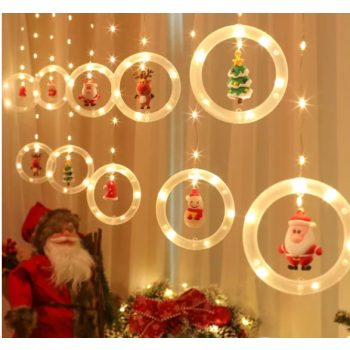   Wisdom karikás fényfűzér figurás függővel, USB csatlakozós,  3m IP44 meleg fehér 