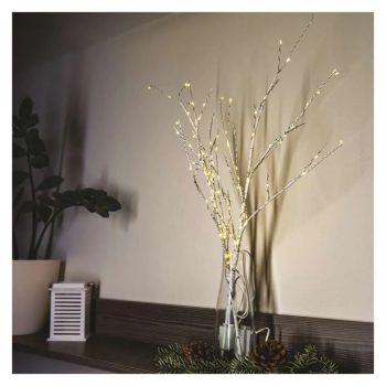 Emos Ledes  nyírfaág, elemes,  60 cm, 2db/csomag IP44