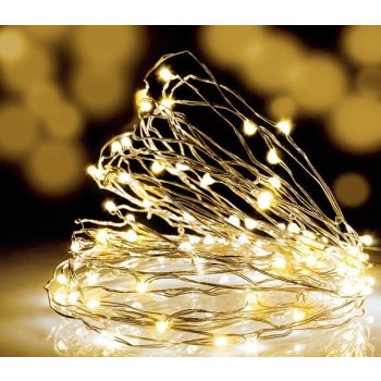   WISDOM Karácsonyi led drót fényfűzér 300Led 30m  IP44 meleg fehér