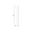 Kobi Mirana fali led lámpa 120cm 25W 1200Lm 4000K IP44