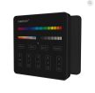 Mi-light 4 zónás fekete fali érintő kapcsoló RGB, RGBW és RGBCCT led szalaghoz(FUTB4B) 