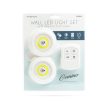 Globiz COB led lámpa elemes 3W 200Lm 2db-os kiszerelés, távirányítóval IP44