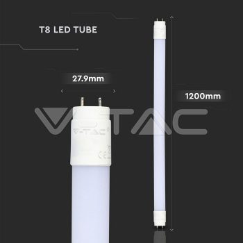 18W LED fénycső T8 120 cm Nano plastic 6400K 1850Lm