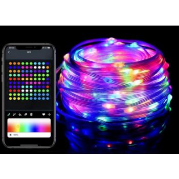   Ideal telefonról vezérelhető RGB karácsonyi fényfüzér IP65-ös védettséggel, USB csatlakozós 10m
