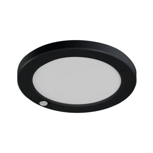 Kanlux ERGA mozgásérzékelős LED mennyezeti lámpa, fekete 17W 1600LM CCT 3000-6500K 