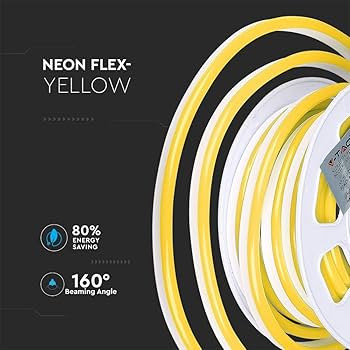   V-TAC Neon Flex 24V8W 320Lm sárga IP65 KÉSZLET EREJÉIG KAPHATÓ!