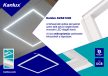 32W Kanlux Avar Keret világító beépíthető led panel 60x60cm 4000K 3800Lm