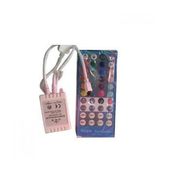   V-tac RGBW led szalag vezérlő infrás távirányítóval 12-24W 144W