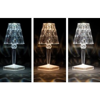   Strühm Dabi kristályos asztali lámpa USB tölthető 0,7W CCT IP20