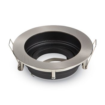   V-TAC Beépíthető " deep"spot keret, billenthető, kerek forma, matt króm szín