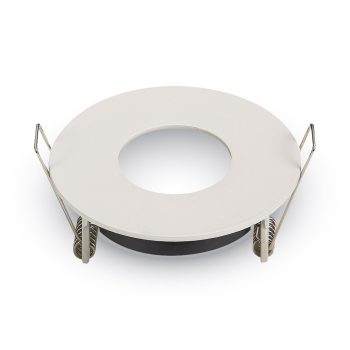   V-TAC Beépíthető spot keret, fix, kerek forma, fehér szín