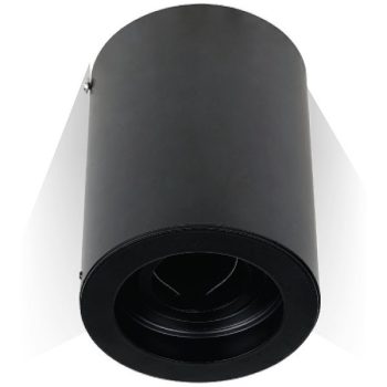   V-TAC Felületre szerelhető spot keret, billenthető, kerek forma, fekete szín