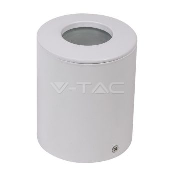   V-TAC Felületre szerelhető spot keret, fix, kerek forma, fehér szín IP54