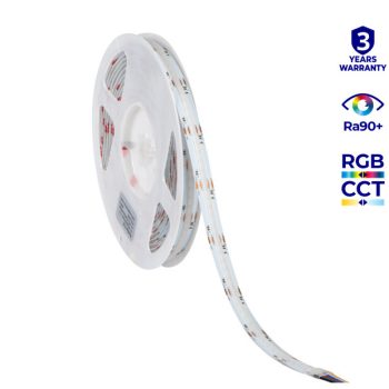 Kanlux COB RGB+CCT LED szalag 24V 21W 680Lm 840LED/M IP00 