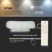 V-TAC CCT Design Mennyezeti led lámpa távirányítóval, négyzet forma 42W 3400Lm 3000-6400K KÉSZLET EREJÉIG KAPHATÓ!