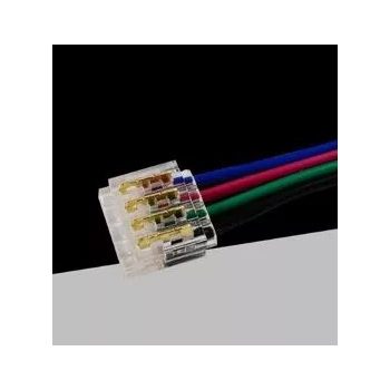   RGB led szalag betáp csatlakozó vezetékkel, 4 pólusos,10mm 