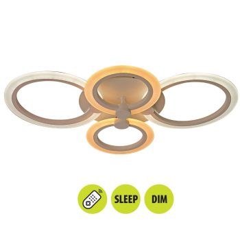   Vivalux DOTS Mennyezeti design led lámpa távirányítóval 51W 4466Lm 3000-6400K