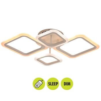   Vivalux  RUBY MennMennyezeti design led lámpa távirányítóval 55W 4930Lm 3000-6400K
