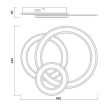 Vivalux  CANDY Mennyezeti design led lámpa távirányítóval 105W 8573Lm 3000-6400K