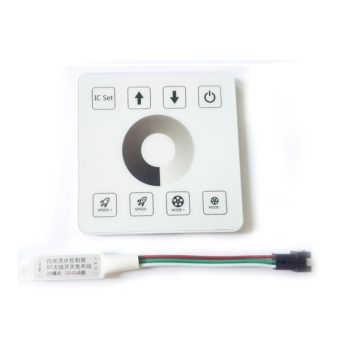   Master Chase egyszínű futófényes LED szalag vezérlő fali RF távirányítóval