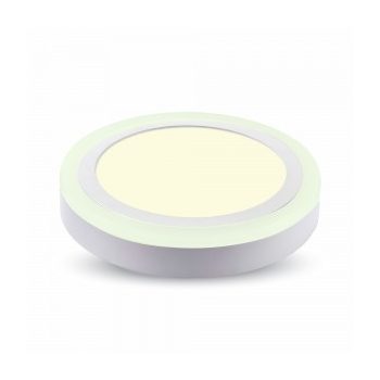   18W+4W Felületre szerelhető kör led lámpa 4000K 1800Lm KÉSZLET EREJÉIG KAPHATÓ!