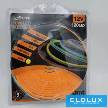   Universo Neon led szalag Narancssárga 12V 5m/ tekercs 120led 8w/m IP65