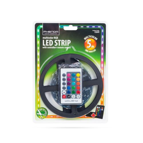 Phenom RGB LED szalag szett 12V 36W 5m IP20