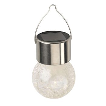   Modee napelemes solar dekor üveg gömb akasztó füllel IP44