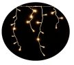 Karácsonyi led jégcsapfűzér, sorolható,  200Led 7m IP44 meleg fehér 