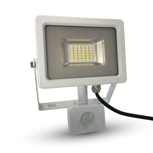 Mozgásérzékelős  LED reflektor fehér 50W 3000K 4000Lm KÉSZLET EREJÉIG KAPHATÓ!