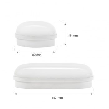 Ovális hajólámpa 8W 820Lm 4000K 