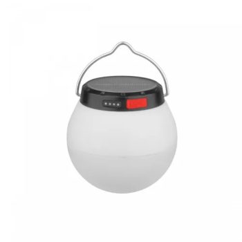   Spectrum LED Szolár Kemping lámpa, Tölthető, 800mAh, 3,7 V, 3000K, 200lm, IP20, 98x95 mm, Lumina Orb