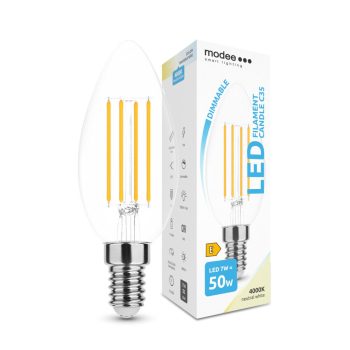   Modee dimmelhető gyertya filament LED izzó E14 7W 806Lm 360° 4000K 