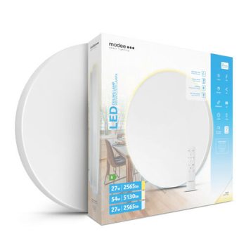   Modee CCT Mennyezeti led lámpa távirányítóval, kerek forma, opál búrával,  54W  5130Lm 3000-6500K  KÉSZLET EREJÉIG KAPHATÓ!
