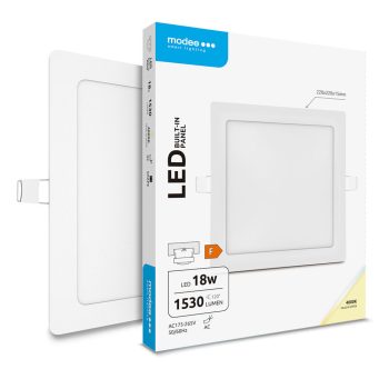   18W Beépíthető négyzet LED panel  4000K 1530Lm Készlet erejéig kapható!