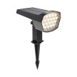 Braytron LED leszúrható / falra szerelhető szolár, 12W CCT 300Lm  IP65, dimmelhető, szürke