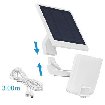  Ultralux Napelemes LED mozgásérzékelős reflektor IP54 11W 5000K 1500 Lm