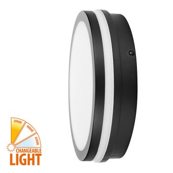   Ultralux kültéri lámpa mozgásérzékelővel, fekete 18W CCT 1800Lumen