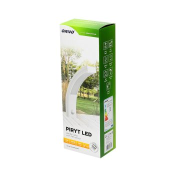   Orno Piryt kültéri fali lámpa mozgásérzékelővel, fehér, 10W 4000K 750Lumen