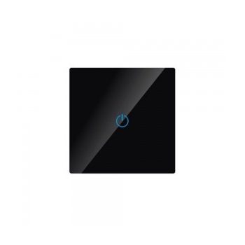   V-Tac Üveg érintős 101 kapcsoló fekete KÉSZLET EREJÉIG KAPHATÓ!