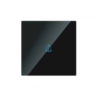   V-Tac Üveg érintős csengőkapcsoló fekete KÉSZLET EREJÉIG KAPHATÓ!