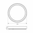 Vivalux  Pleada RGB W Mennyezeti design led lámpa távirányítóval 36W 2300Lm 3000-6400K 