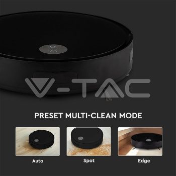   V-TAC Fekete robotporszívó távirányítóval KÉSZLET EREJÉIG KAPHATÓ!