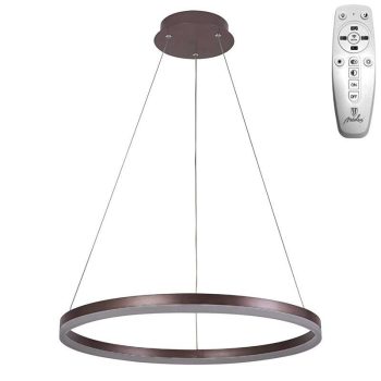   Nedes design függeszték távirányítóval 42W CCT 2800Lm bronz barna