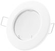 Avide Beépíthető spot keret, fix, kerek forma, fehér szín