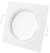 Avide Beépíthető spot keret, fix, négyzet forma, fehér szín